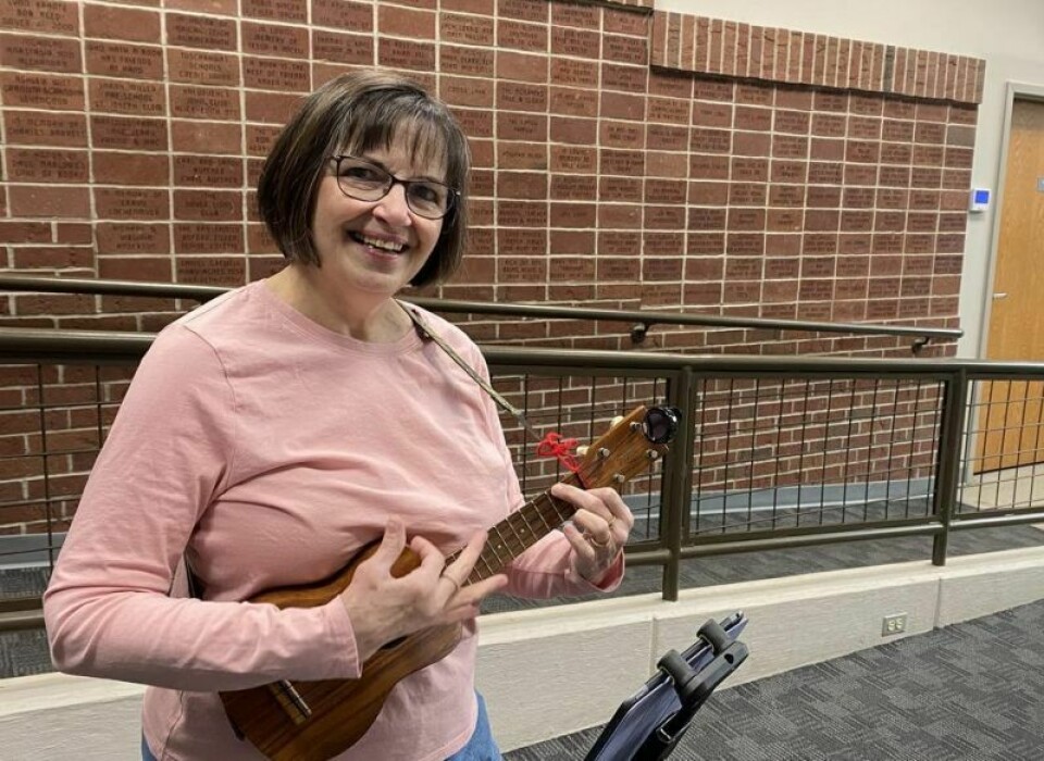 Paula Hostetler is a facilitator and teacher for T County Ukulele Squad. Ukulele community grows with local group