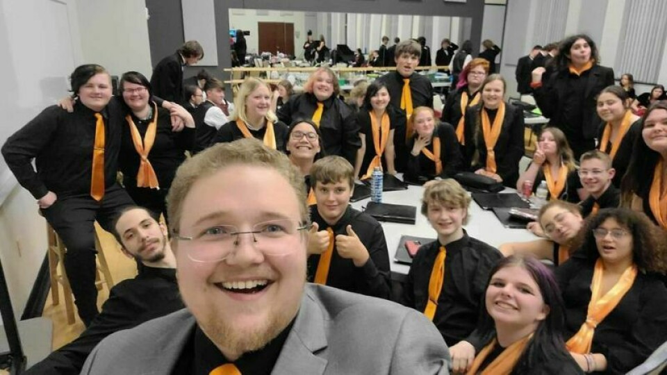 Claymont High School Choir Director Steven Chambers and his students Annual Claymont Choir fundraiser features mattress and bedding sale