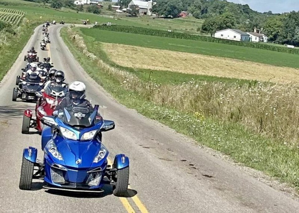 From Aug. 10-13 a group of 30 Can-Am Spyder Ryders added their presence on a tour of Holmes County. Can-Am Spyder Ryders travel Holmes County