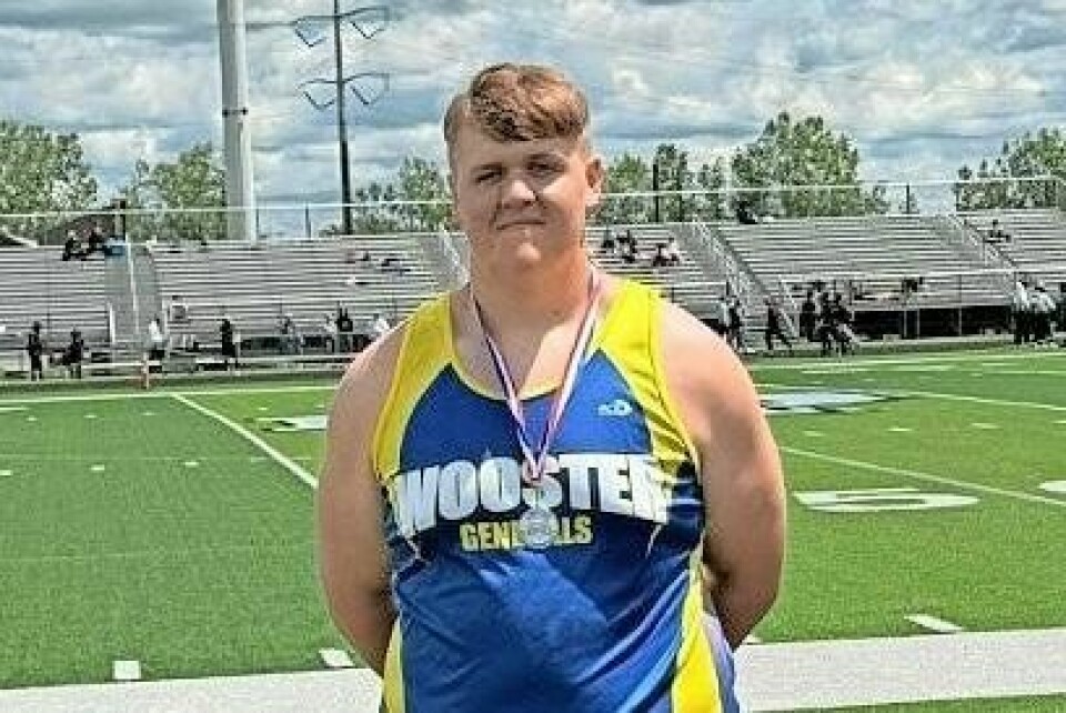 Wylie Fuqua, an eighth-grader at Edgewood Middle School, won the discus championship and placed second in the shot put at the recent OHSAA Middle School State Track and Field Championship. Wooster’s Fuqua wins middle school state discus title
