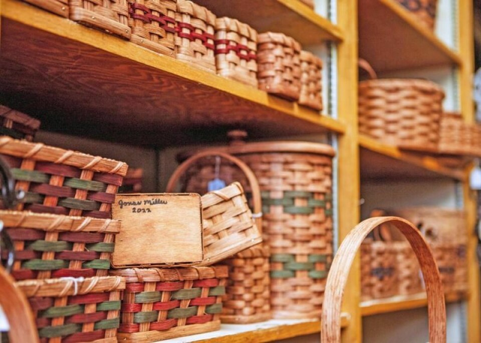 These Amish hand-crafted baskets, signed and dated on the bottom, will be among the items on sale on Aug. 12 when Lehman's holds its first Amish Vendor Day. Lehman's holding inaugural Amish Vendor Day on Aug. 12