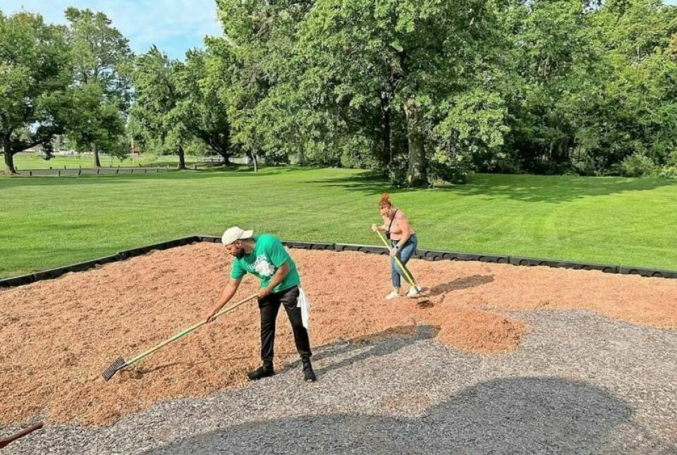 At the recent Tree Day in Wooster, volunteers helped spread mulch in areas of Schellin Park. Tree Day completes work on south side of Wooster