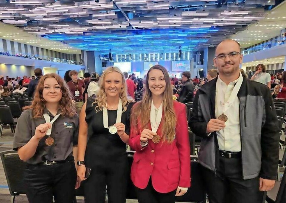 Wayne County Schools Career Center students who were SkillsUSA state winners in 2023 were Keirsten Skelly, left, Carissa Brinker, Danielle Densmore and Nathan Miller. The SkillsUSA Ohio North Central Regional competitions will be held at the WCSCC in Smithville on Friday, Feb. 16. WCSCC hosting SkillsUSA Ohio North Central Regional