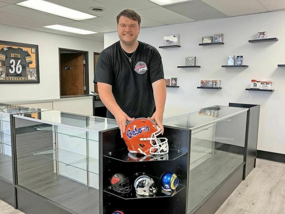Josh Dunn, owner, said he began a sports card business in the eighth grade. All Over Cards opening in Strasburg Sept. 14