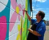 Art community comes together to complete new mural