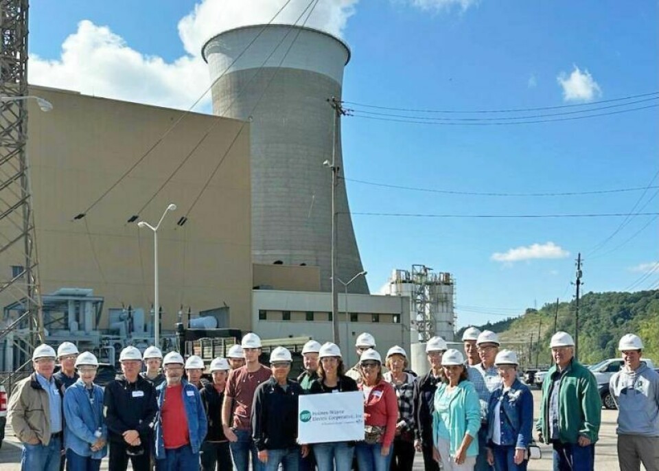 Recently, a total of 305 tour guests from 13 cooperatives, OEC’s corporate office and Tunnel Ridge Coal Mine — including attendees shown here from the Holmes-Wayne Electric Cooperative — attended a tour of the Cardinal Operating Plant, a mile-long coal-fired generation facility along the Ohio River. Electric cooperative members visit coal plant