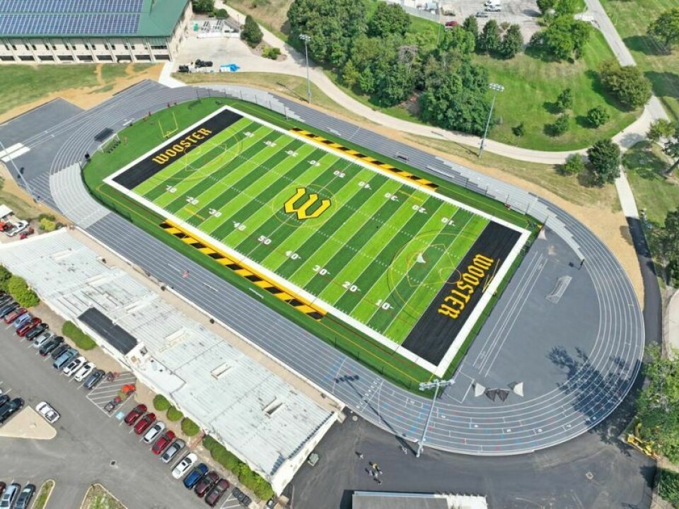 The College of Wooster’s football team’s first practice on the new turf field at John P. Papp Stadium was Aug. 10 while the first game will take place Saturday, Sept. 9 when the Fighting Scots host Olivet. College of Wooster improves, enhances athletic facilities