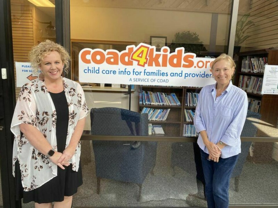 Lara Schwartz, left, and Mindy Von Kaenel can help ease the process of starting a childcare business. Childcare recruitment event to be held