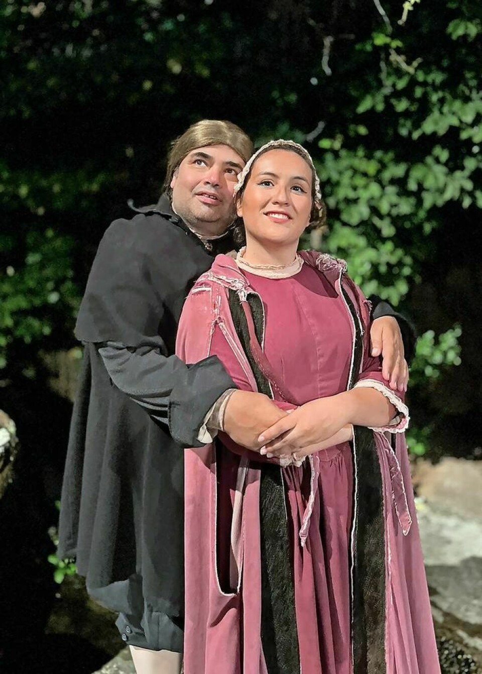 Bart Herman as David Zeisberger and Isabel Passero as Sister Susan in the 2023 production of “Trumpet in the Land.” ‘Trumpet in the Land’ to open in June