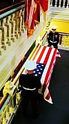 Fallen Marine Lance Cpl. Clore lay in state in the 'People's House' as his sacrifice is honored