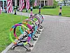 Wooster Main Library showcasing yarnbombing
