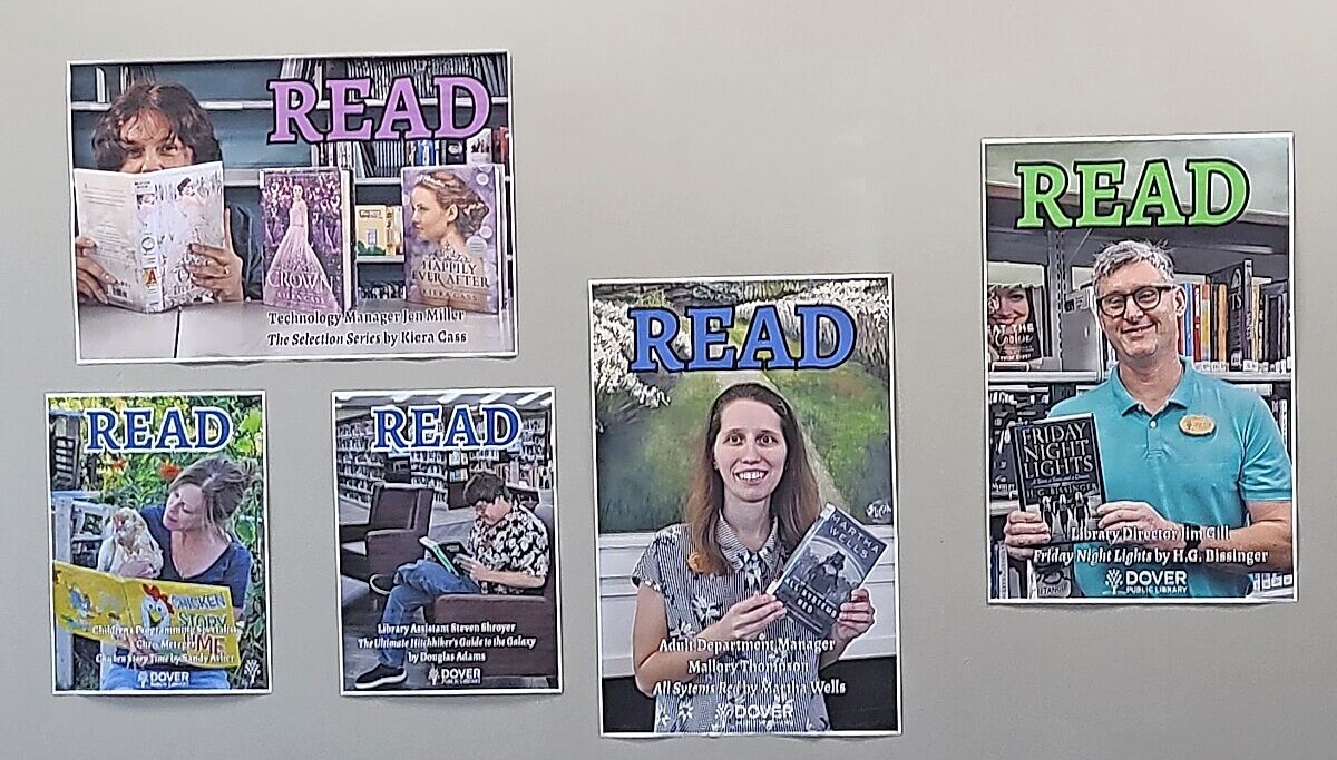 Leader Library Signage Dover Public Library marks National Library Card Sign-Up Month with ...