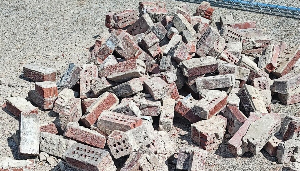 Want a brick memento from the two Carrollton school buildings that have been demolished? Piles of bricks are available outside the fenced-in area for anyone to take. Carrollton Schools Superintendent David Davis asked that people not go inside the fence because it is unsafe.