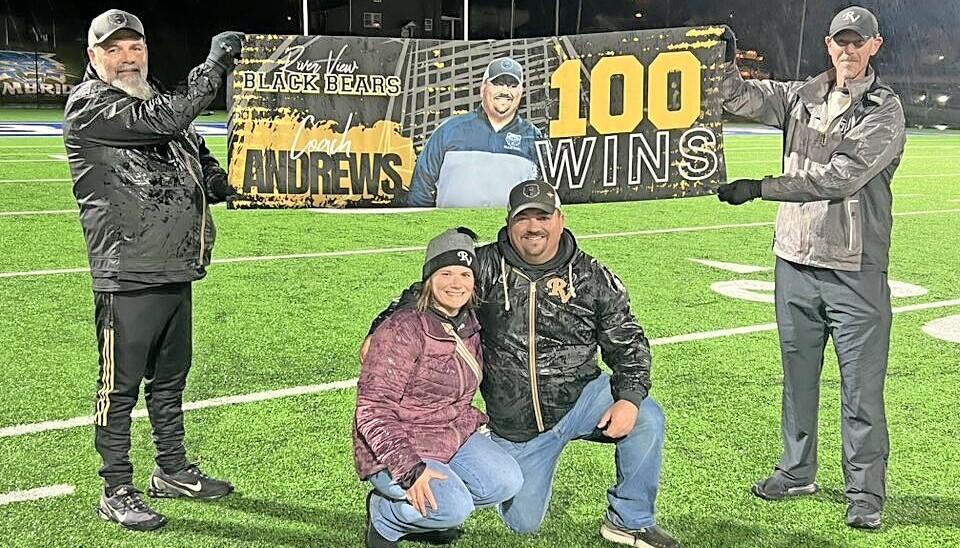 River View's varsity boys soccer team picked up a 3-0 regional semifinal win and gave head coach Vince Andrews his 100th career win.