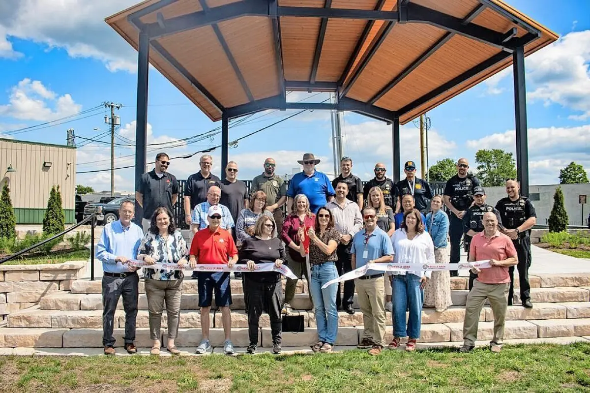 Orrville dedicates Depot Park in downtown ribbon-cutting ceremony